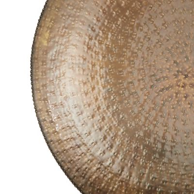 Image showing 4 th Harper & Willow Bronze Metal Glam Abstract Wall Decor, 35 in., 29 in., 17 in., 3 pc.