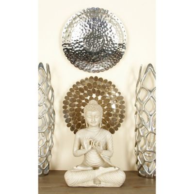 Harper & Willow White Wood Glam Ornamental Wall Decor, 12 In., 43 In 