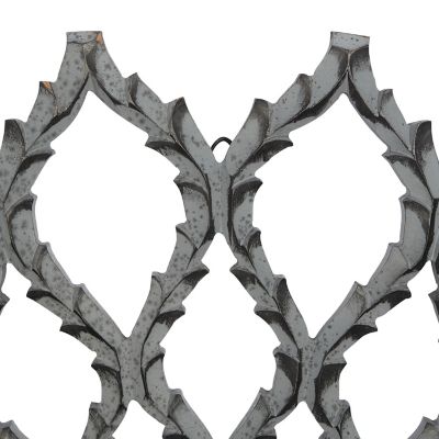 Image showing  Gray Wood Cut-Out Starburst Wall Decor, 48 in. x 2 in. x 48 in.