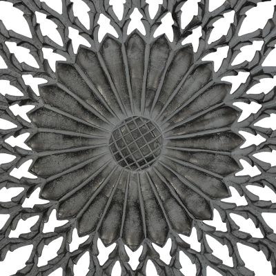 Image showing  Gray Wood Cut-Out Starburst Wall Decor, 48 in. x 2 in. x 48 in.