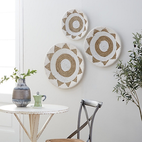 Harper & Willow Cotton Bohemian Abstract Wall Decor, 24 in., 20 in., 16 in., 3 pc.