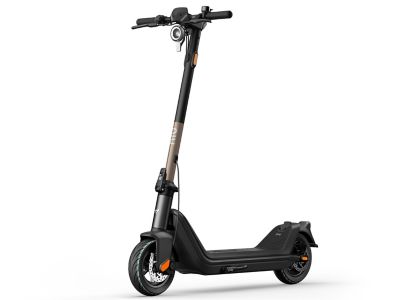 NIU KQi3 Adults' Pro Foldable Electric Scooter, Black/Gold, 46 in. x 7 in. x 48 in.
