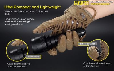 Image showing 8 th Nitecore 1,000-Lumen NEW P30 676 Yard Long Throw Hunting Flashlight