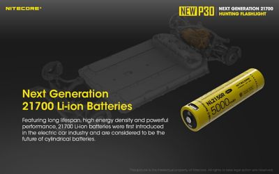 Image showing 9 th Nitecore 1,000-Lumen NEW P30 676 Yard Long Throw Hunting Flashlight