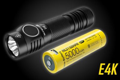 Image showing  4,400-Lumen E4K EDC Flashlight with USB-C Rechargeable Battery