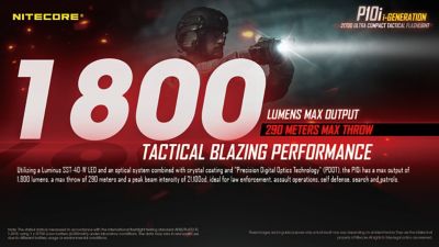 Image showing 8 th Nitecore 1,800-Lumen P10i USB-C Rechargeable Flashlight