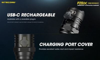 Image showing  4,000-Lumen P20iX USB-C Rechargeable Flashlight