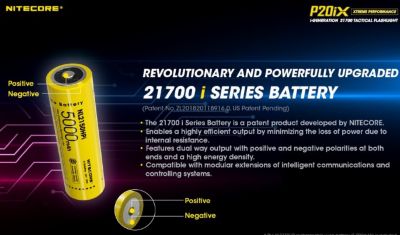 Image showing 5 th Nitecore 4,000-Lumen P20iX USB-C Rechargeable Flashlight