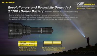 Image showing  2,000-Lumen P30i Yard Long Throw Flashlight