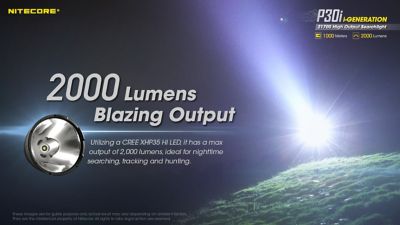 Image showing 10 th Nitecore 2,000-Lumen P30i Yard Long Throw Flashlight