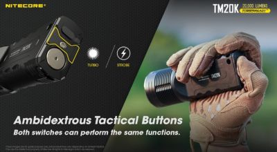 Image showing  20,000-Lumen TM20K Rechargeable Flashlight, Tiny Monster