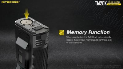 Image showing 5 th Nitecore 20,000-Lumen TM20K Rechargeable Flashlight, Tiny Monster