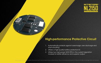 Image showing 6 th Nitecore 3.6V NL2150 21700 5,000 mAh Rechargeable Lithium-Ion Battery