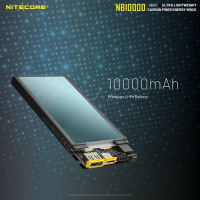 Image showing 6 th Nitecore 10,000 mAh NB10000 Gen 2 USB/USB-C Quick-Charge Power Bank