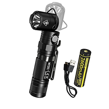 Nitecore 1,000 Lumen MT21C 90 Degree Adjustable Flashlight with USB Rechargeable Battery