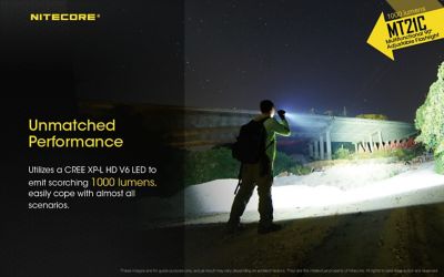 Image showing  1,000 Lumen MT21C 90 Degree Adjustable Flashlight with USB Rechargeable Battery