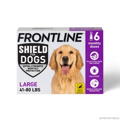 Frontline Shield Flea and Tick Prevention for Dogs 41-80 lb., 6 ct.