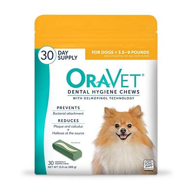 OraVet Dental Chews Dog Treats, Extra Small, 30 ct.