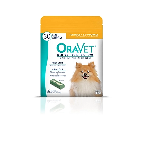 OraVet Dental Chews Dog Treats, Extra Small, 30 ct.