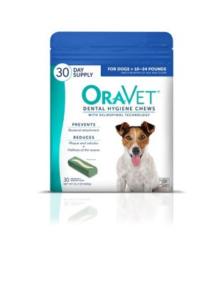 OraVet Dental Chews Dog Treats, Small, 30 ct.
