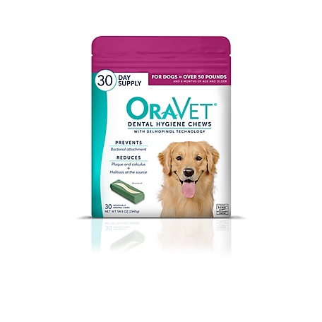 OraVet Dog Dental Chews, Large, 30 ct.