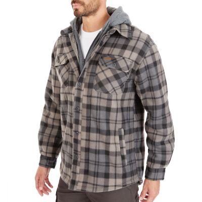 Image showing  Sherpa-Lined Microfleece Shirt Jacket