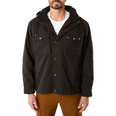 Smith's Workwear Sherpa-Lined Duck Canvas Hooded Work Jacket