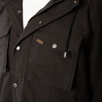 Image showing  Sherpa-Lined Duck Canvas Hooded Work Jacket