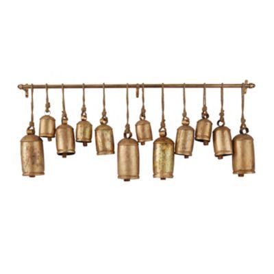 Image showing  Metal Bohemian Decorative Hanging Bells, Bronze