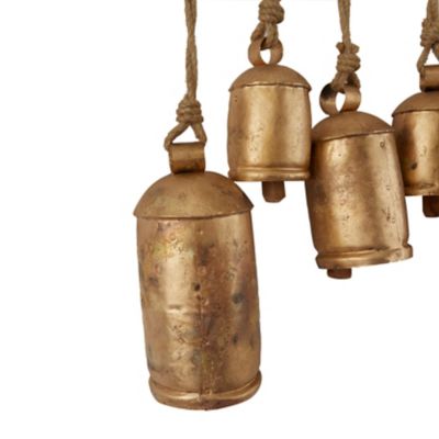 Image showing  Metal Bohemian Decorative Hanging Bells, Bronze