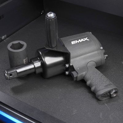 Image showing  1 in. Drive 1,500 ft.-lb. Pneumatic Industrial-Duty Impact Wrench with Heat-Treated Anti-Fatigue Ergonomic Rubber Grip