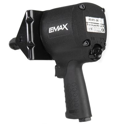 Image showing 6 th EMAX 1 in. Drive 1,500 ft.-lb. Pneumatic Industrial-Duty Impact Wrench with Heat-Treated Anti-Fatigue Ergonomic Rubber Grip