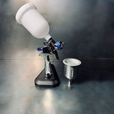 Image showing  17 in. 1.3 Tip Pneumatic Premium Pro Mini Body Industrial Clear Finish Primer/Sealer Spray Gun, 45 PSI