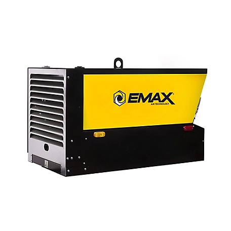 EMAX 24 HP Stationary Electric Start Truck-Mounted Kubota Diesel-Powered 90 CFM Rotary Screw Industrial Air Compressor