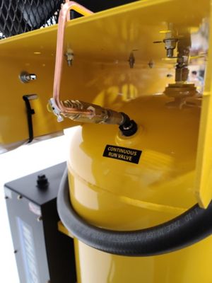 Image showing  5 HP 80 gal. 2-Stage Industrial Inline Pressure Lubricated Pump SILENT Air Compressor with 30 CFM Dryer, 175 PSI