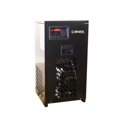Image showing 7 th EMAX 7.5 HP 80 gal. 2-Stage Industrial V4 Pressure Lubricated Pump Silent Air Compressor and 30CFM 115V Dryer, 175 PSI