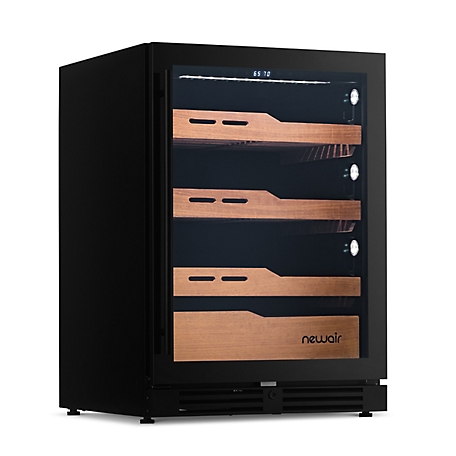 NewAir 1,500 ct. Electric Cigar Humidor, Built-In Humidification System with Opti-Temp Heating and Cooling Function