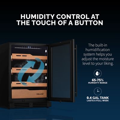 Image showing  1,500 ct. Electric Cigar Humidor with Built-In Humidification System and Opti-Temp Heating and Cooling Function