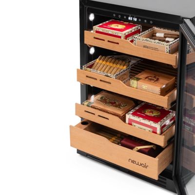 Image showing 7 th NewAir 1,500 ct. Electric Cigar Humidor with Built-In Humidification System and Opti-Temp Heating and Cooling Function