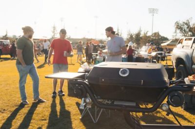 Image showing 8 th HitchFire 2-Burner Hitch-Mounted Propane Gas Grill, Black