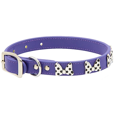 Buckle-Down Disney Minnie Mouse Bow with Dots Charms Dog Collar