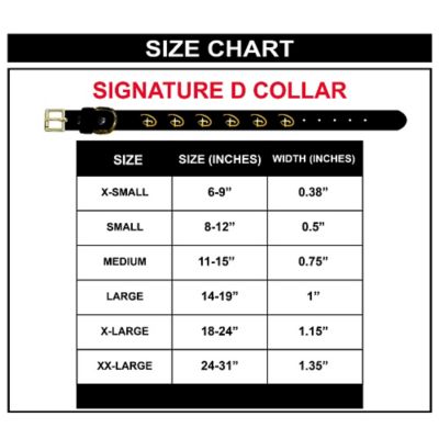 Image showing  Disney Signature D Logo Charms Dog Collar