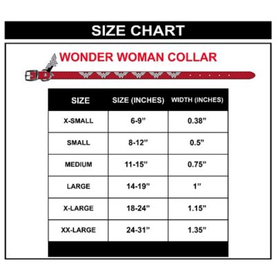 Image showing  DC Comics Wonder Woman with WW Icon Charms Dog Collar