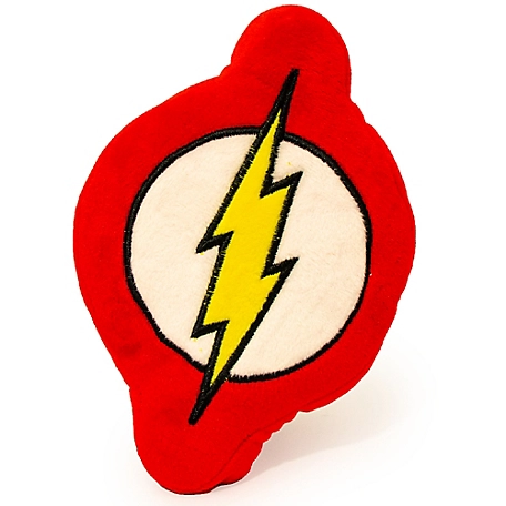 Buckle-Down DC Comics Plush Squeaker Flash Icon Dog Toy