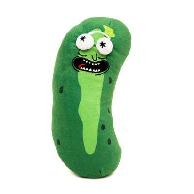 Buckle-Down Comedy Plush Squeaker Rick and Morty Pickle Rick Dog Toy