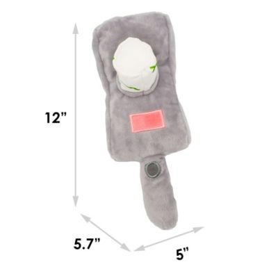 Image showing  Comedy Plush Squeaker Rick and Morty Portal Gun Dog Toy
