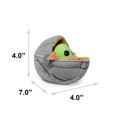 Image showing  Mandalorian Plush Squeaker Star Wars The Child Carriage Pose Dog Toy