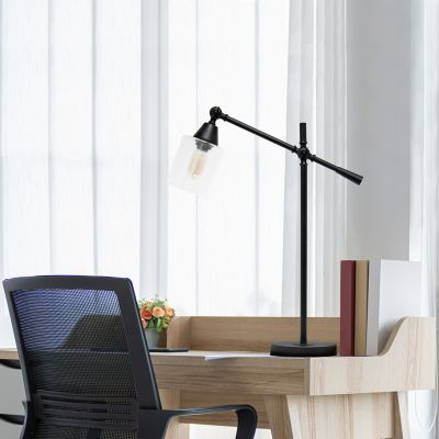 Lalia Home Vertically Adjustable Desk Lamp, Black
