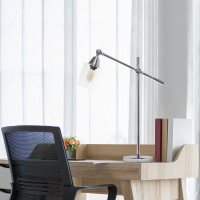 Lalia Home Vertically Adjustable Desk Lamp, Chrome