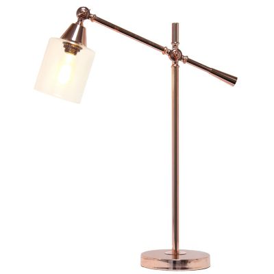 Image showing  Vertically Adjustable Desk Lamp, Rose Gold